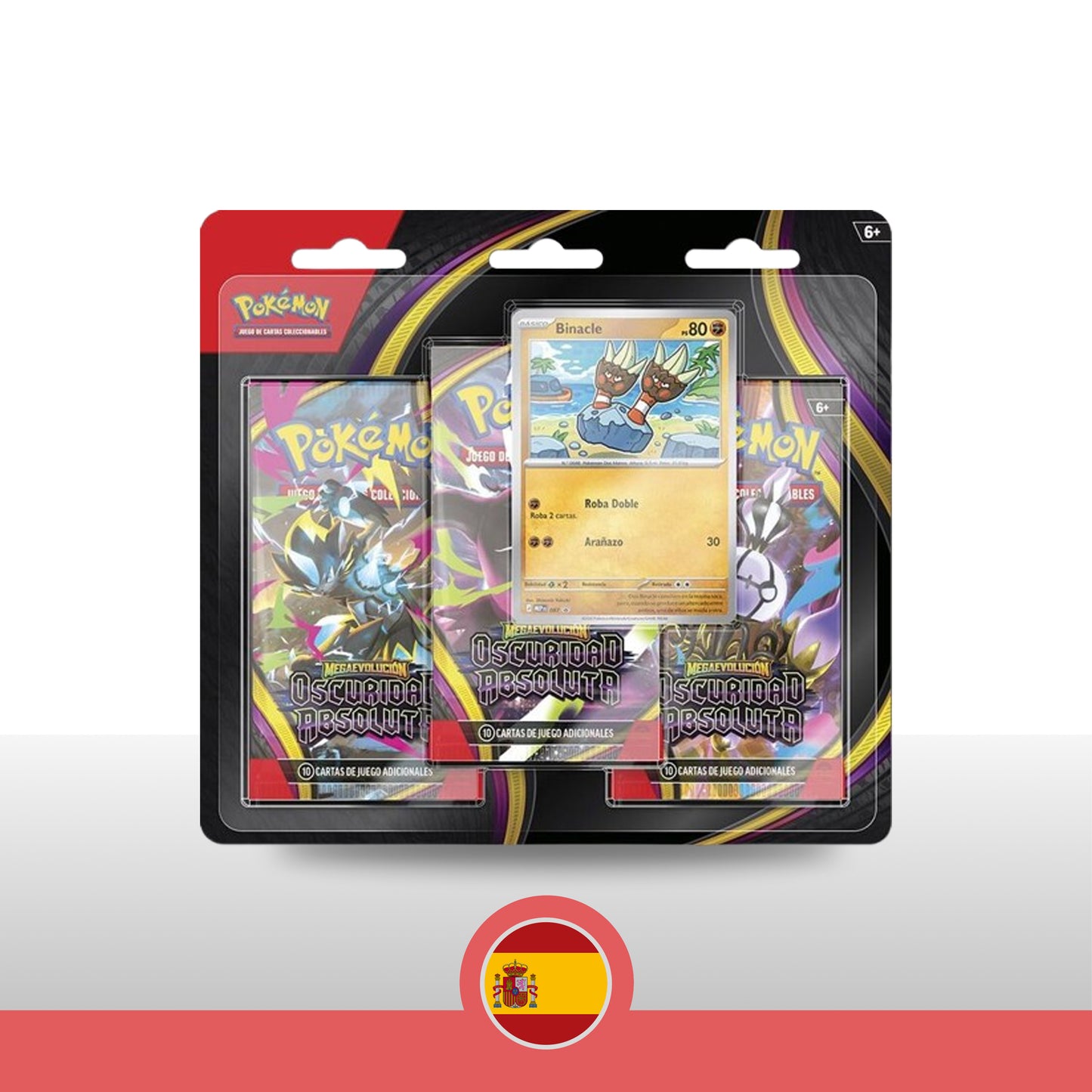 Blíster de 3 sobres Oscuridad Absoluta Pokémon - Español