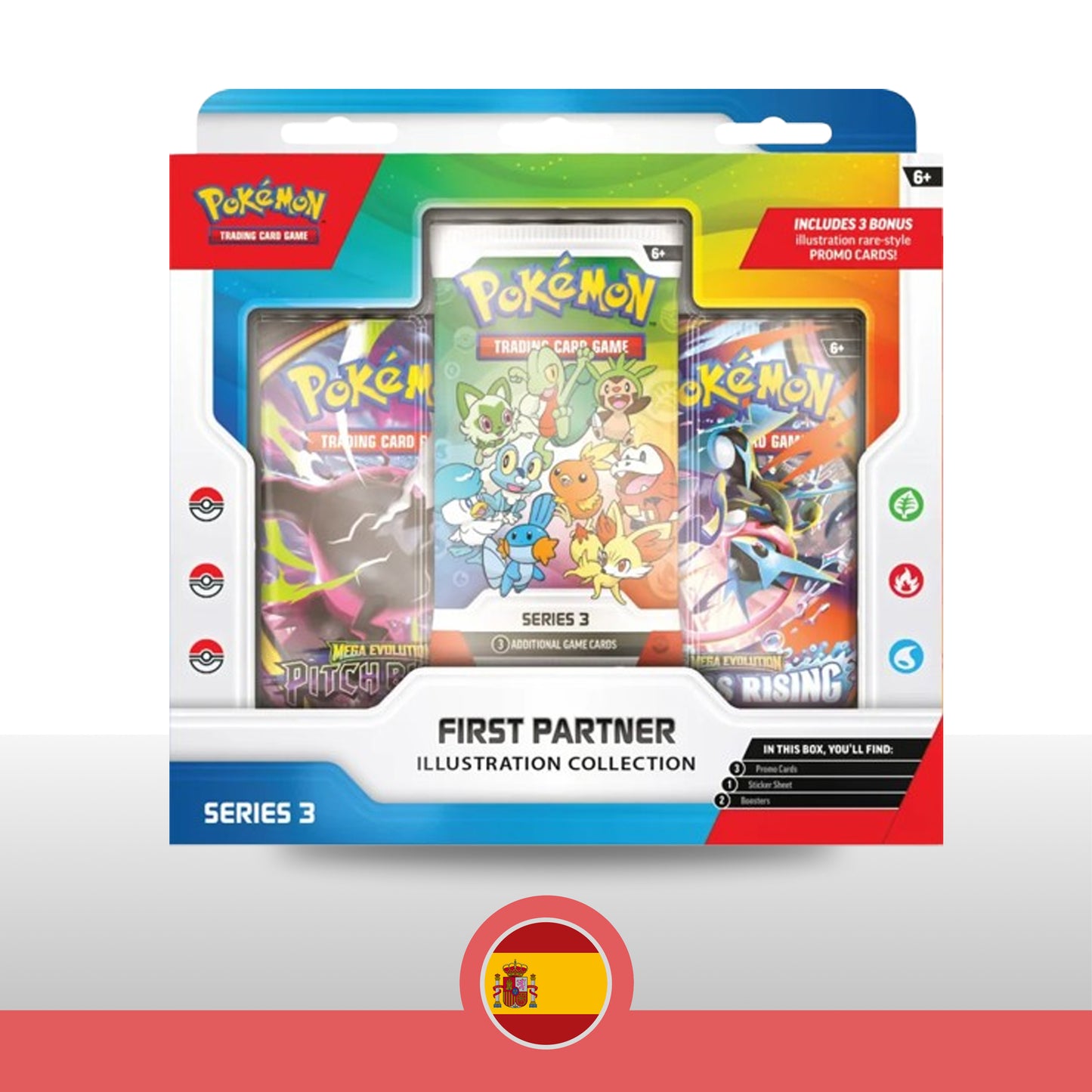 First Partner Illustration Collection Series 3 Pokemon - Español