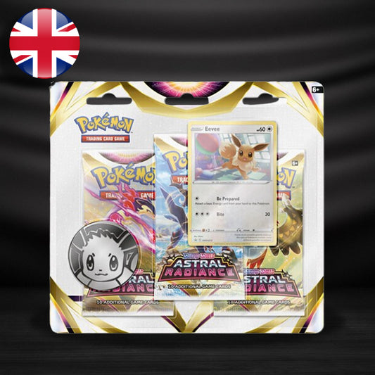Blister Pack 3 Eevee 3 Sobres - Astral Radiance Inglés