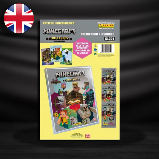 Pack Álbum + 3 sobres Minecraft Challenge - Inglés
