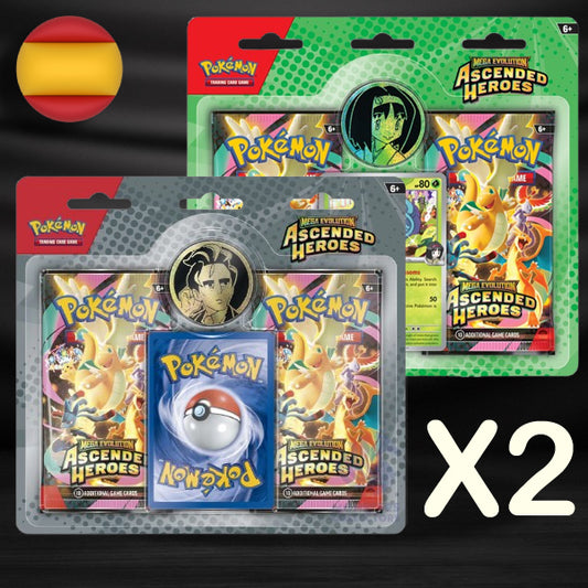 PACK 2 BLISTER TRAINER HÉROES ASCENDENTES - Español