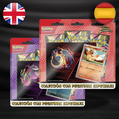 Tech Stickers Pokémon Héroes Ascendentes 3 sobres - Español