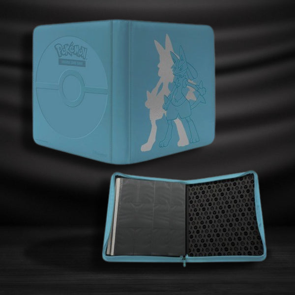 Álbum Pokémon Lucario Ultra Pro - 9 bolsillos con cremallera.