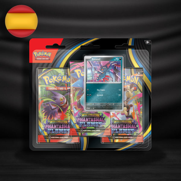 Blíster de 3 sobres Fuegos Fantasmales - Español