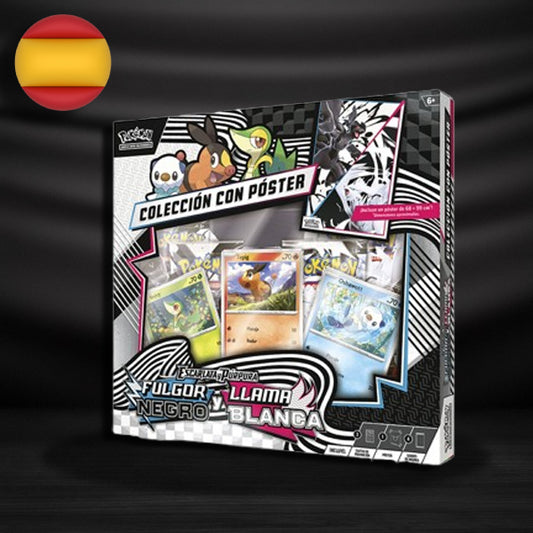Caja Fulgor Negro y Llama Blanca con Póster - Español